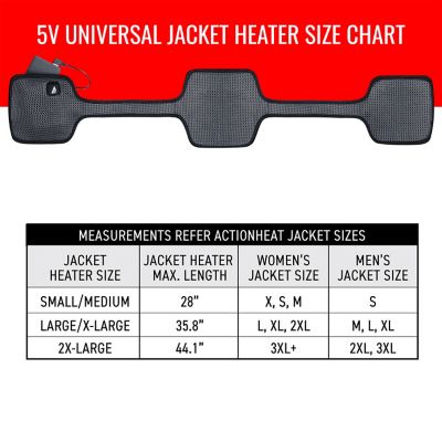 Image showing 8 th ActionHeat Men's 5V Battery Heated Jacket Insert