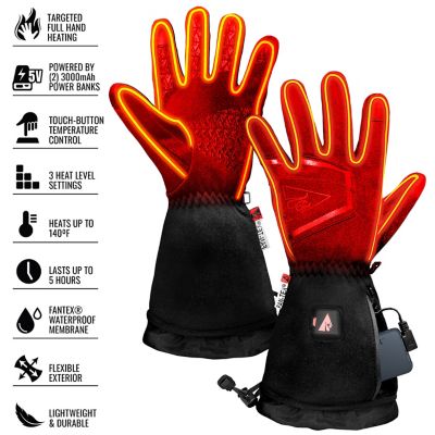 Image showing  Men's Polyester 5V Battery Heated Featherweight Winter Gloves, 1-Pair