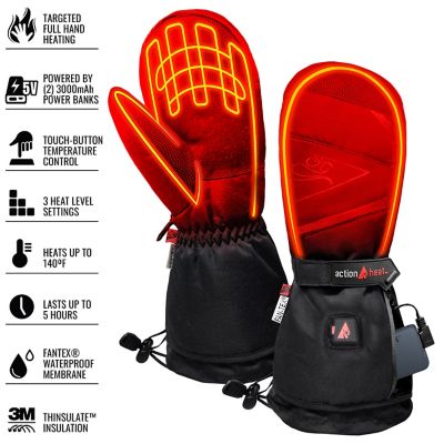 Image showing  Men's 5V Battery Heated Mittens