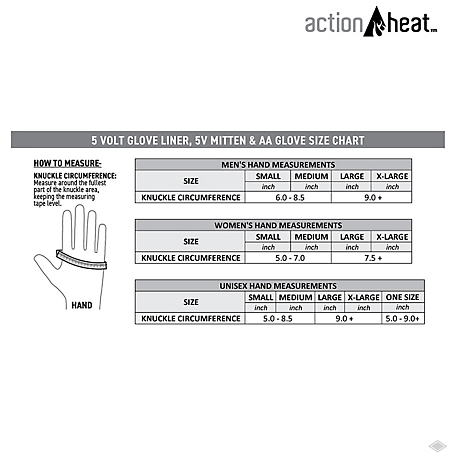 ActionHeat 5V Battery Heated Snow Gloves - Men&s