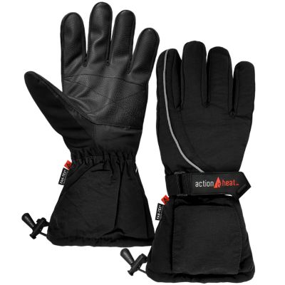 Image showing  Men's Polyester AA Battery Heated Snow Winter Gloves, 1 Pair