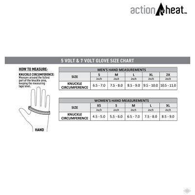 Image showing 7 th ActionHeat Men's Leather 7V Heated Rugged Work Winter Gloves, 1-Pair