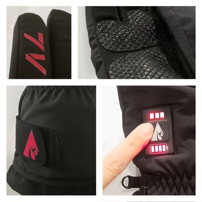 Image showing  Men's Polyester 7V Everyday Battery Heated Winter Gloves, 1-Pair