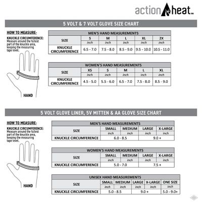 Image showing 7 th ActionHeat Men's 5V Slim-Fit Fleece Heated Gloves