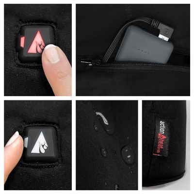 Image showing  Unisex Adult 5V Battery Heated Fleece Winter Hat