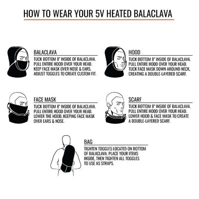 Image showing 7 th ActionHeat Unisex Adult 5V Battery Heated Balaclava