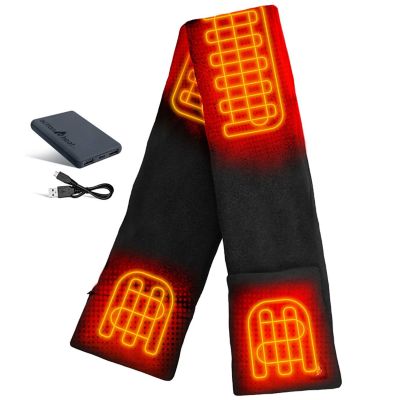 ActionHeat Unisex Adult 5V Battery-Heated Fleece Scarf