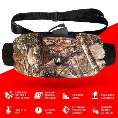 Image showing 6 th ActionHeat 5V Battery Heated Hand Muff Warmer, Black