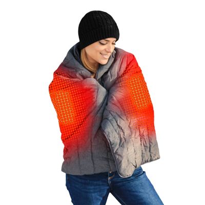 Image showing 7 th ActionHeat 7V Battery-Heated Throw Blanket, 31.5 in. x 55 in.