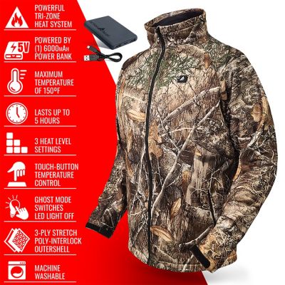 Image showing  Men's 5V Battery Heated Softshell Jacket
