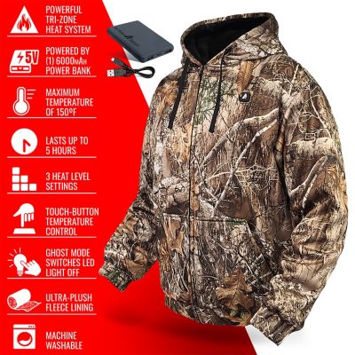 Image showing 2 th ActionHeat 5V Battery Heated Hoodie Sweatshirt