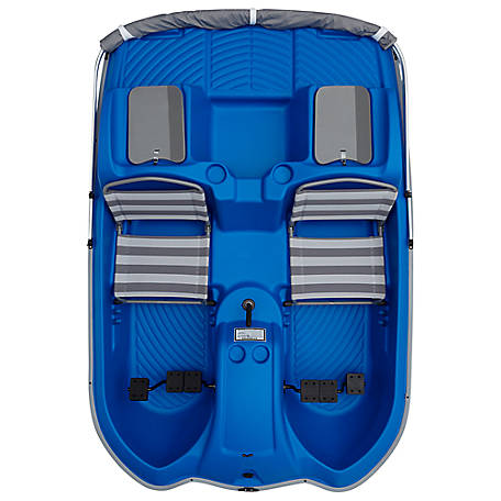 Sun Dolphin 5-Person Slider Pedal Boat with Canopy, Ocean at Sun Dolphin 5-Person Slider Pedal Boat with Canopy, Ocean at