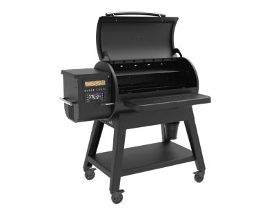 Image showing  809 sq. in. Black Label Series 1000 Wood Pellet Grill and Smoker, Black