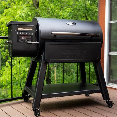 Image showing  809 sq. in. Black Label Series 1000 Wood Pellet Grill and Smoker, Black
