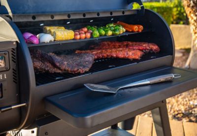 Image showing  809 sq. in. Black Label Series 1000 Wood Pellet Grill and Smoker, Black