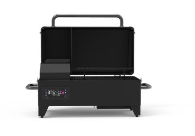 Image showing  333 sq. in. Black Label Series 300 Portable Wood Pellet Grill and Smoker, Black