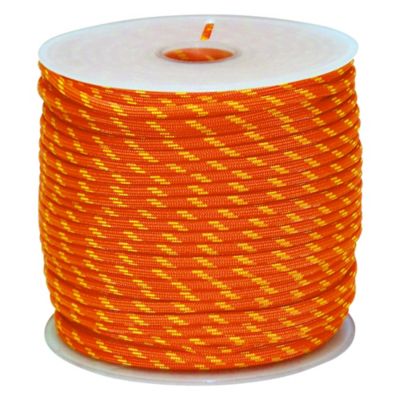 Rope King 1/8 in. x 250 ft. Orange/Yellow Nylon Paracord