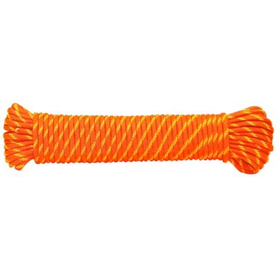 Coreless 550 Paracord - Flat Hollow Cord - Great for Computer Cable Sleeve  - Solar Orange 100 Feet