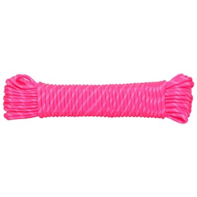 Rope King 1/8 in. x 50 ft. Pink/White Nylon Paracord