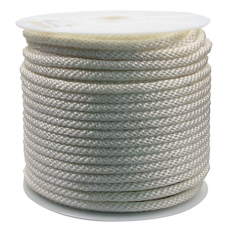 Rope King 1/8 in. x 50 ft. Pink/White Nylon Paracord at Tractor