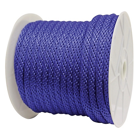 Rope King 5/8 in. x 140 ft. Blue Solid Braided Poly Rope