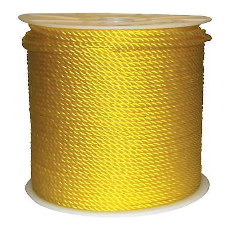Rope King 1/4 in. x 1,200 ft. Yellow Twisted Poly Rope