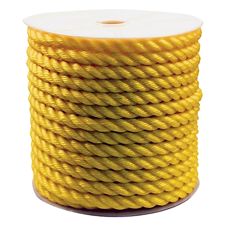 Rope King 3/4 in. x 200 ft. Yellow Twisted Poly Rope at Tractor