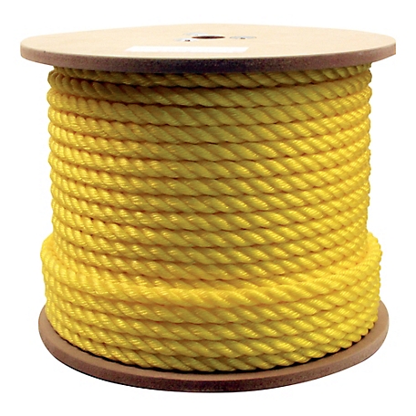 Rope King 5/8 in. x 300 ft. Yellow Twisted Poly Rope