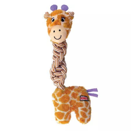 KONG Knots Twists Giraffe Dog Toy Dog Rope & Tug Toys