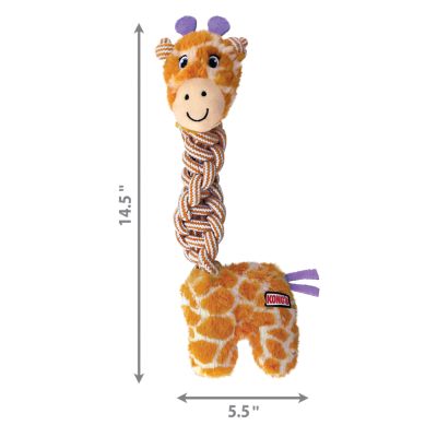 Image showing  Knots Twists Giraffe Plush Dog Toy
