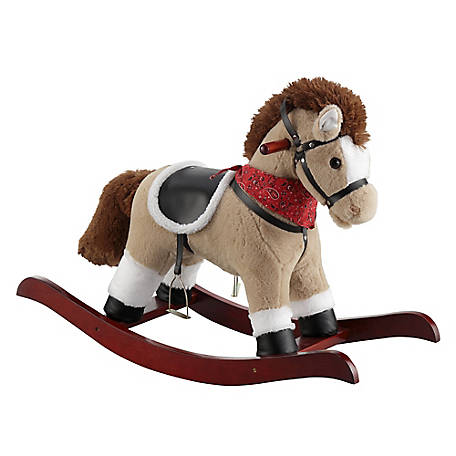 Red Shed Rocking Horse with Sound and Mouth Moving