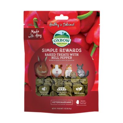 Oxbow Animal Health Simple Rewards Baked Treats with Bell Pepper