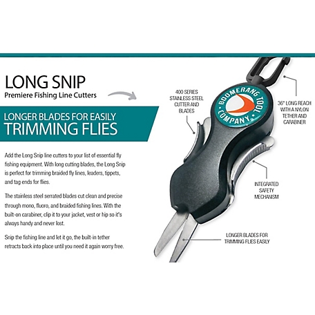 Boomerang Tool Company Long SNIP Line Cutter Fly Fishing Accessory