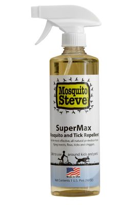 Mosquito Steve Supermax Topical Repellent for Mosquites and Ticks, 16 oz. Family Size