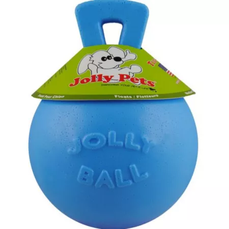 Jolly Pets 6" Blue Tug-N-Toss Dog Toy Dog Fetch Toys