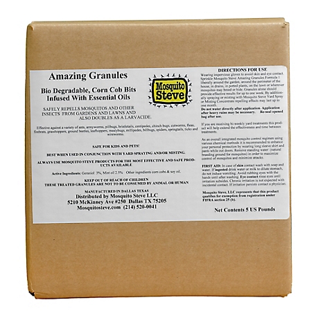 Mosquito Steve Box Amazing Granules- for Large Projects- Biodegradable