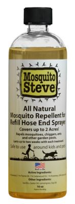 Mosquito Steve Hose End Refill for Mosquitoes, Chiggers and Fleas, Best Yard Spray Available