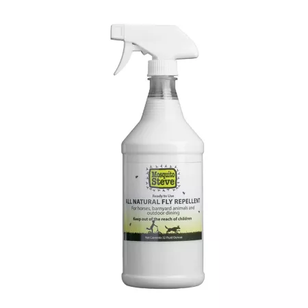 Mosquito Steve 32 oz Fly spray for horses and other farmyard animals lasts up to three days Insecticides