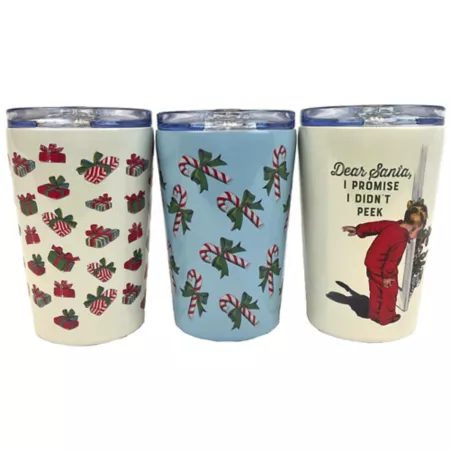 Discount Red 10 oz Christmas cups 3 pcs. Tumblers