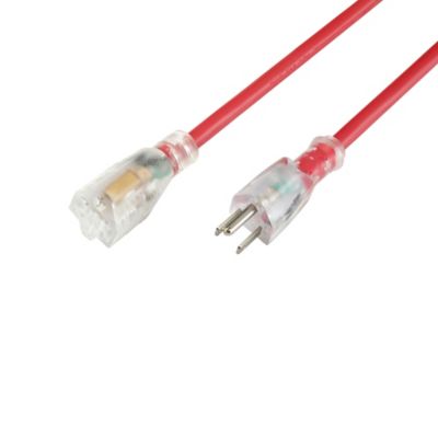 JobSmart 25 ft. Indoor/Outdoor 14-Gauge Extension Cord with Lighted Locking End