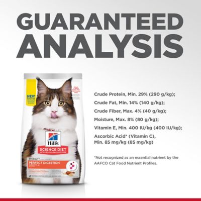 Image showing 9 th Hill's Science Diet Adult Perfect Digestion Chicken, Barley and Whole Oats Recipe Dry Cat Food