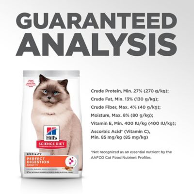 Image showing 8 th Hill's Science Diet Adult 7+ Perfect Digestion Chicken Dry Cat Food