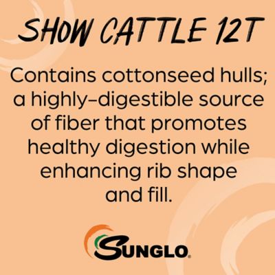 Image showing 5 th Sunglo 12T Show Cattle Feed, 50 lb. Bag