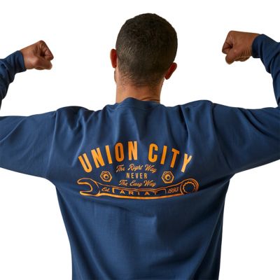 Image showing  Men's Rebar Cotton Strong Union City Long -Sleeve Work T-Shirt, 10046343