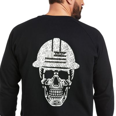 Image showing  Men's Rebar Cotton Strong Roughneck Graphic Long -Sleeve Work T-Shirt
