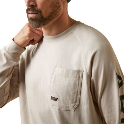 Image showing  Men's Rebar Cotton Strong Graphic Long-Sleeve Work T-Shirt