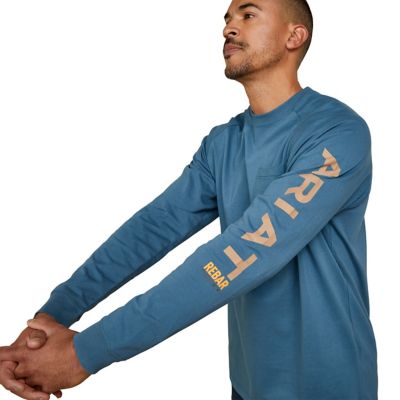 Image showing  Men's Rebar Cotton Strong Graphic Long-Sleeve Work T-Shirt