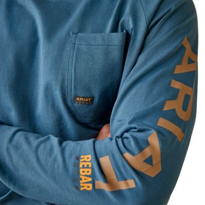 Image showing  Men's Rebar Cotton Strong Graphic Long-Sleeve Work T-Shirt