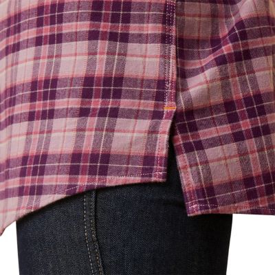 Image showing 3 th Ariat Women's DuraStretch Rebar Flannel Collared Long-Sleeve Work Shirt