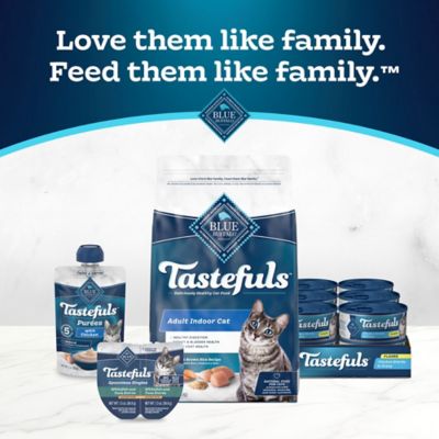 Image showing 8 th Blue Buffalo Tastefuls Spoonless Singles White Fish & Tuna Pate Wet Cat Food, 2.6 oz.